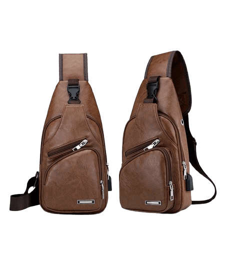 men's crossbody bag brown